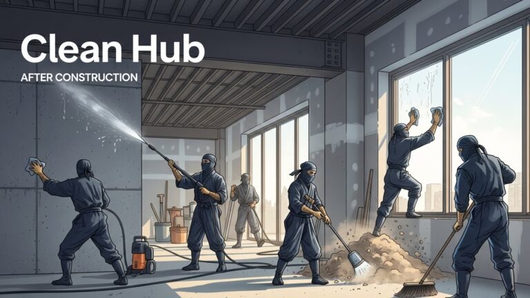 دليل شامل لتنظيف المباني بعد أعمال التشطيب والإنشاء